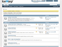 Tablet Screenshot of forum.icewarp.com